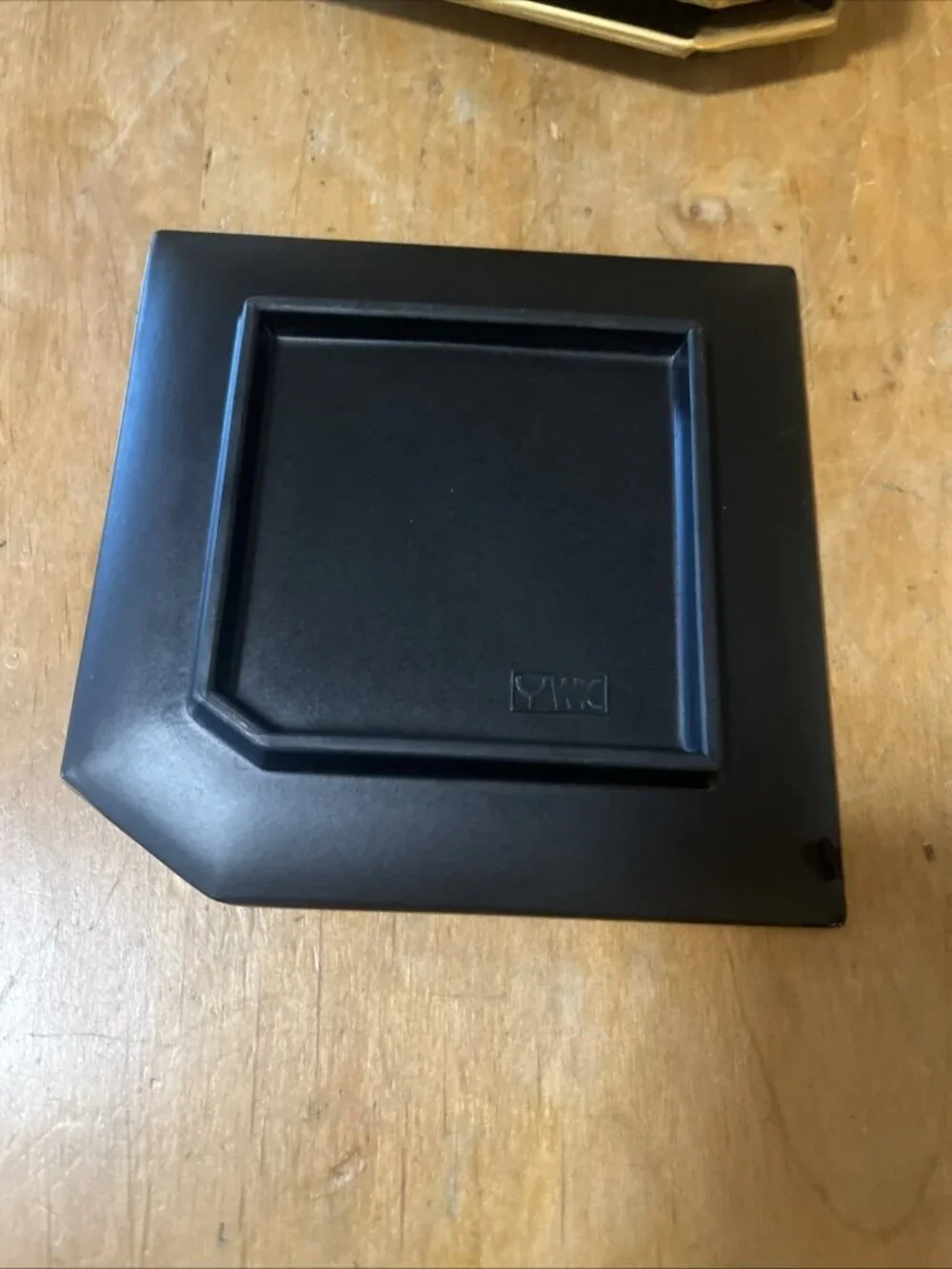 Vintage Japanese Black Lacquerware Small Tray set of 5 Artisan Handcraft